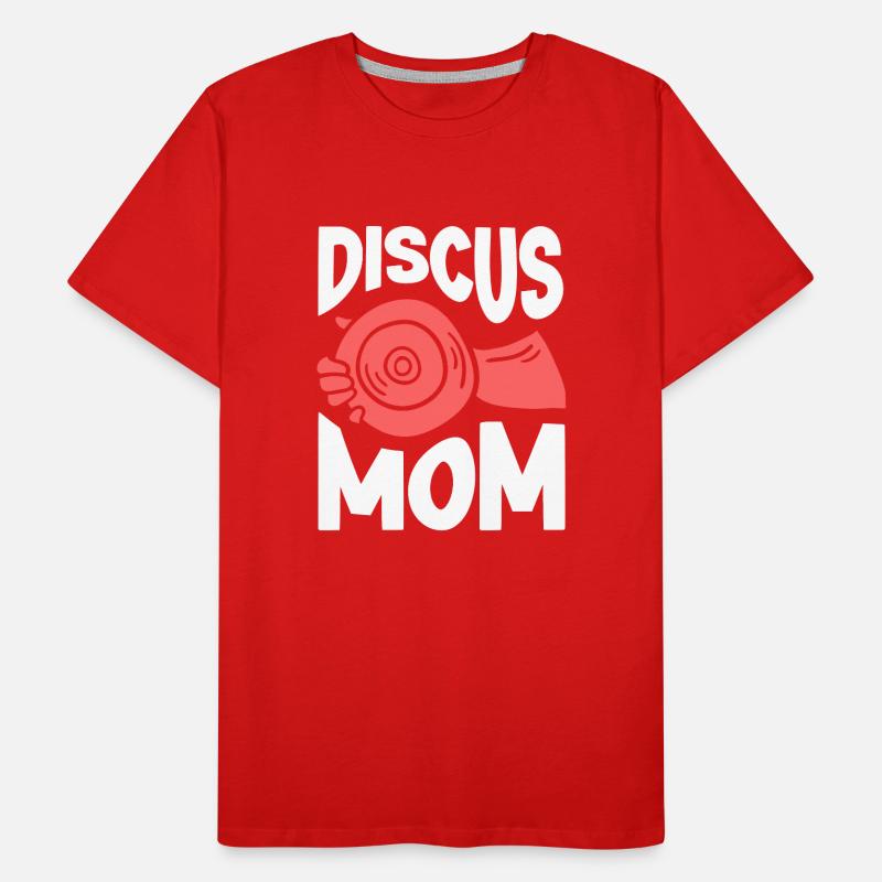 Diskuswerfer Leichtathletik Diskuswerfen Männer Premium Bio T-Shirt