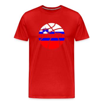 Slowenien Balkanland Slovenija Flagge Reise - Männer Premium Bio T-Shirt - Rot - Vorne - Damien (186cm)