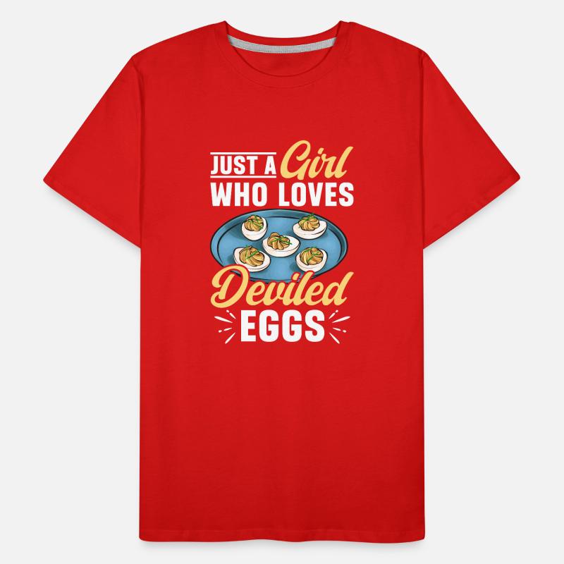 Stuffed Eggs Deviled Eggs Men's Premium Organic T-Shirt