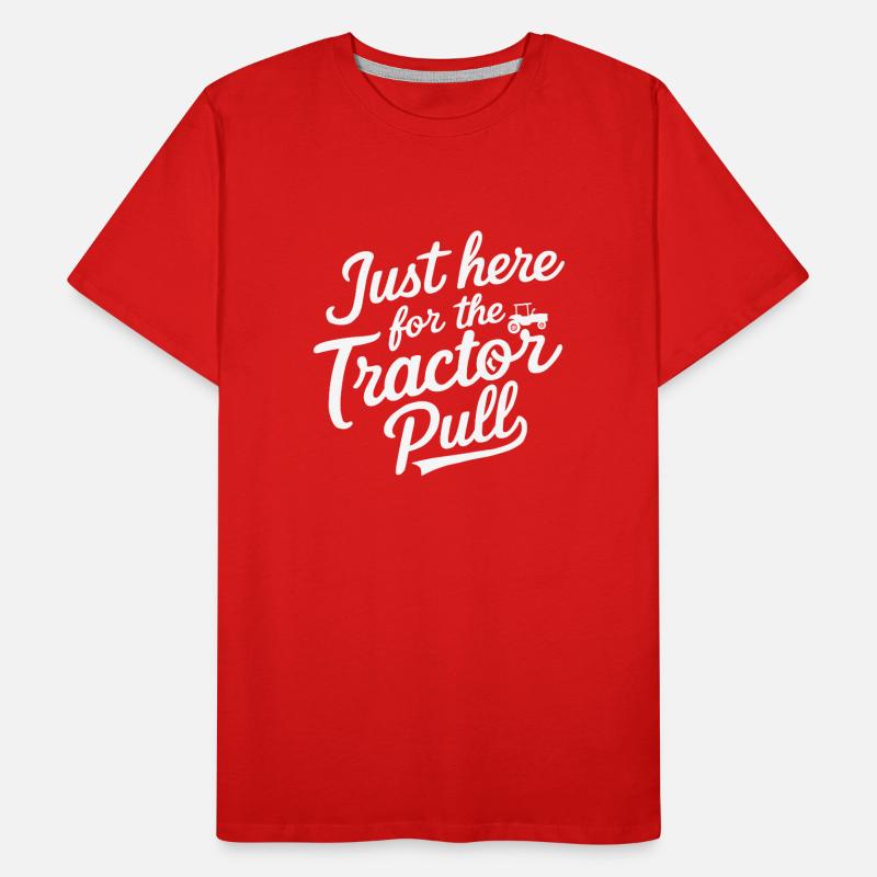 Tractor Pulling Tractor Pulling Tractor Power Farm Men's Premium Organic T-Shirt