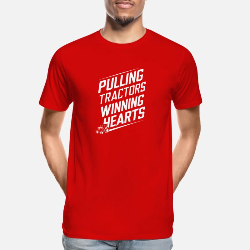 Tractor Pulling Tractor Pulling Tractor Power Farm Men's Premium Organic T-Shirt