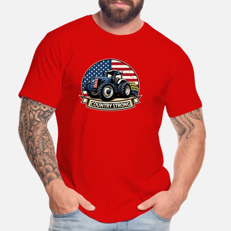 Tractor Pulling Tractor Pulling Tractor Power Farm Men's Premium Organic T-Shirt