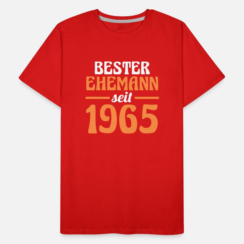 Valentinstag Bester Ehemann Seit 1965 Männer Premium Bio T-Shirt