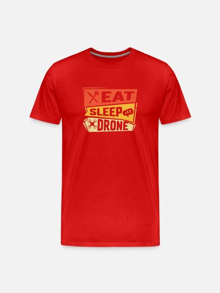 Eat Sleep Drone - Men's Premium Organic T-Shirt - red