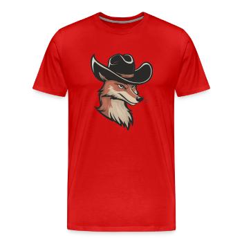 LASSO RAPIDE - T-shirt bio Premium Homme - rouge - Devant - Damien (186cm)