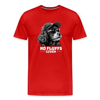 Pas de peluches données - T-shirt bio Premium Homme - rouge - Devant - Damien (186cm)