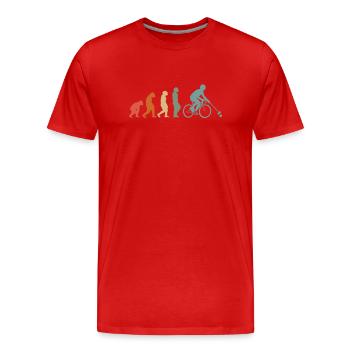 Bike-Polo Reiten Rad Polo Radfahrer Cycle Bike - Männer Premium Bio T-Shirt - Rot - Vorne - Damien (186cm)
