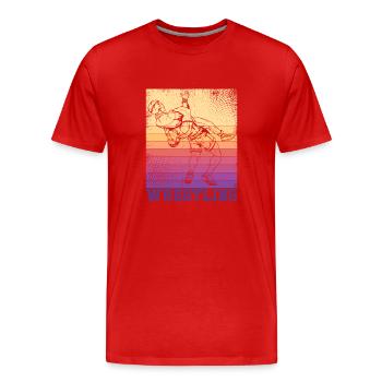 Wrestler Athlet Wrestling Suplex Ringen Sport - Männer Premium Bio T-Shirt - Rot - Vorne - Damien (186cm)