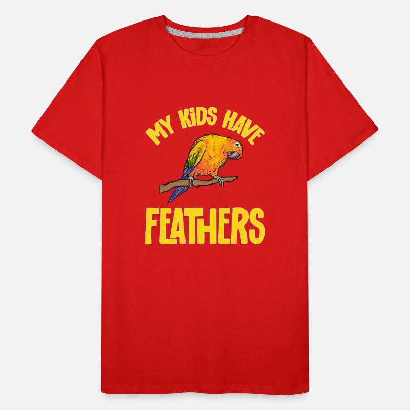 Perruche, Perroquet, Perruche, Oiseau T-shirt bio Premium Homme