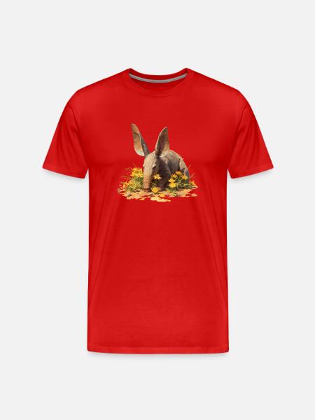 Erdferkeln Erdferkel - Männer Premium Bio T-Shirt - Rot