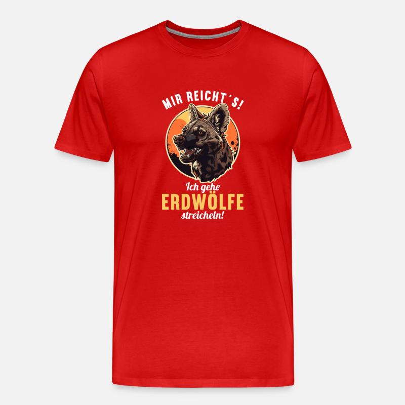 Erdwölfe Erdwolf - Männer Premium Bio T-Shirt - Rot