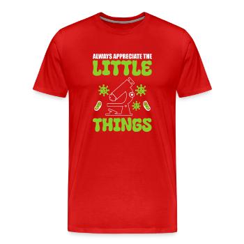 Mikroskope Mikrobiologie Labortechniker - Männer Premium Bio T-Shirt - Rot - Vorne - Damien (186cm)