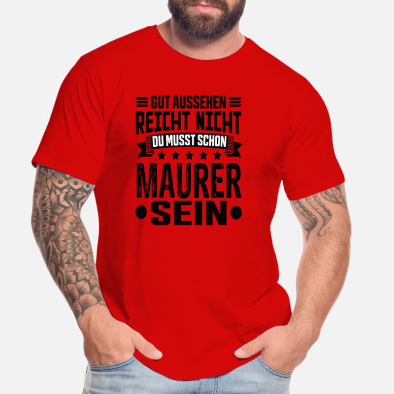 Bricklayer Building Construction Structural Engineer Bricklayer Funny Men's Premium Organic T-Shirt
