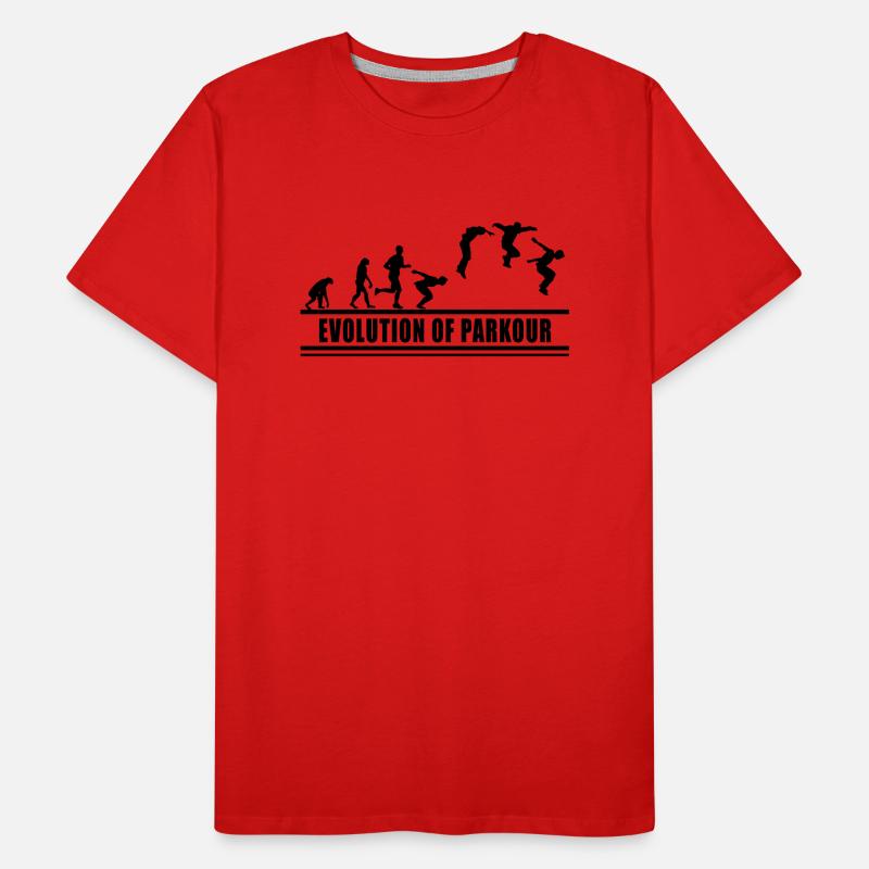 Freerunning Freerunner Course à obstacles Course à pied T-shirt bio Premium Homme