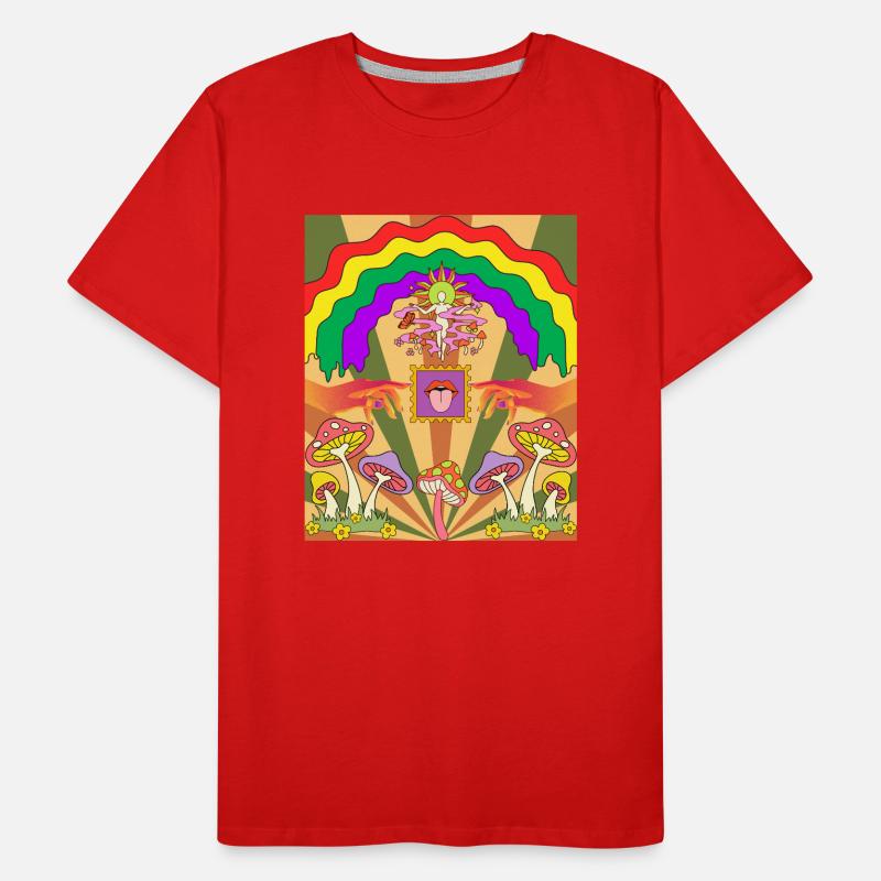 Creative Psychedelic Design Men's Premium Organic T-Shirt