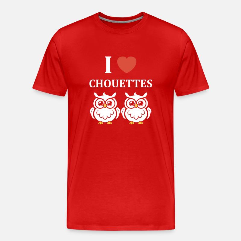 Netter Humor - Männer Premium Bio T-Shirt - Rot