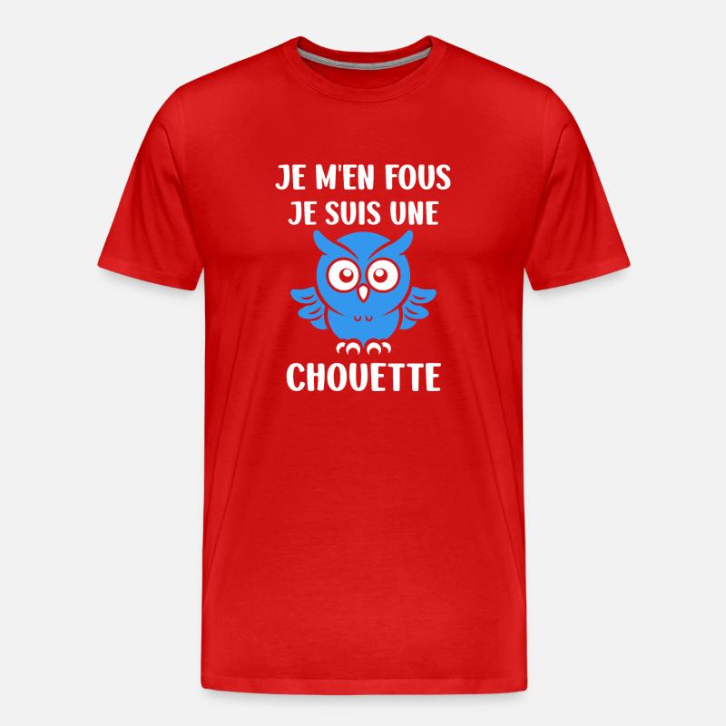 Netter Humor - Männer Premium Bio T-Shirt - Rot