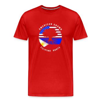 Philippinisch Philippinen - Männer Premium Bio T-Shirt - Rot - Vorne - Damien (186cm)