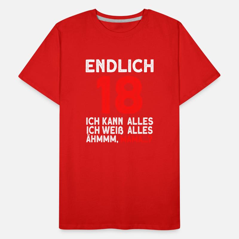 Finally 18 I can do everything, I know everything Men's Premium Organic T-Shirt