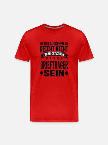 Postman - Men's Premium Organic T-Shirt - red