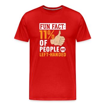 Gaucher - T-shirt bio Premium Homme - rouge - Devant - Damien (186cm)