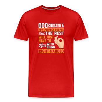 Gaucher - T-shirt bio Premium Homme - rouge - Devant - Damien (186cm)