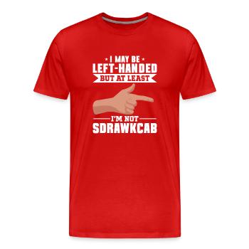 Gaucher - T-shirt bio Premium Homme - rouge - Devant - Damien (186cm)