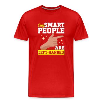 Gaucher - T-shirt bio Premium Homme - rouge - Devant - Damien (186cm)