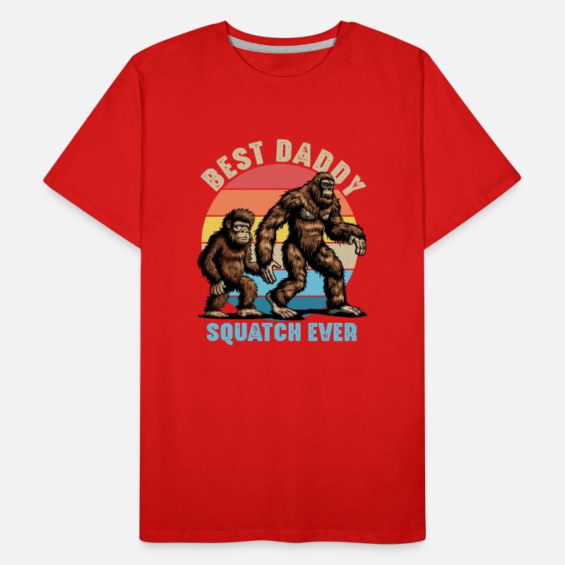 Best Daddy Squatch Ever Men's Premium Organic T-Shirt