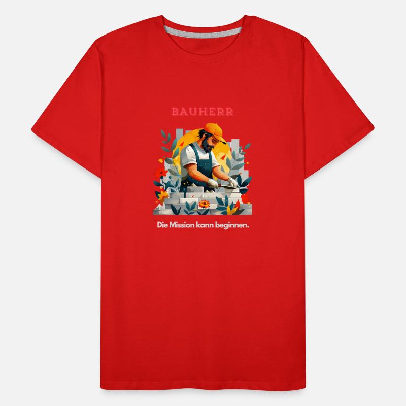 Mason Builder Construction de maison Cadeau d’artisanat T-shirt bio Premium Homme