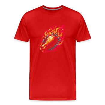 Hot Chicken Wings Spicy Wings Buffalo Wings - Männer Premium Bio T-Shirt - Rot - Vorne - Damien (186cm)