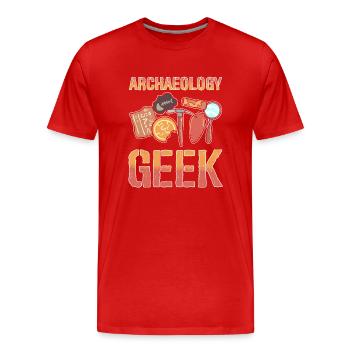 Antike Archäologie Geschichtsprofessor - Männer Premium Bio T-Shirt - Rot - Vorne - Damien (186cm)