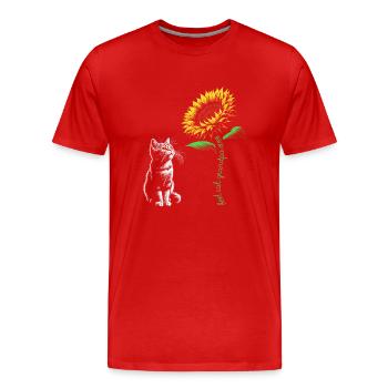 Best Cat Grandpa Ever - Men's Premium Organic T-Shirt - red - Front - Damien (186cm)