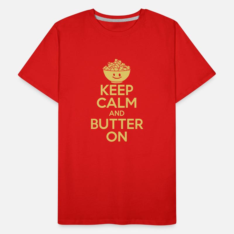Dicton de pop-corn amusant, pop-corn en rafale T-shirt bio Premium Homme