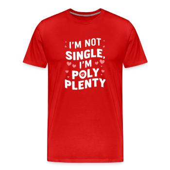 Polyamoröse Gemeinschaft Polyamorous Parenting - Männer Premium Bio T-Shirt - Rot - Vorne - Damien (186cm)