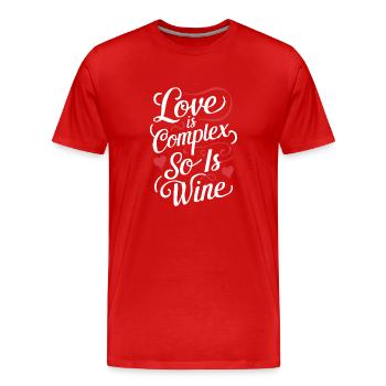 Communauté polyamoureuse Parentalité polyamoureuse - T-shirt bio Premium Homme - rouge - Devant - Damien (186cm)