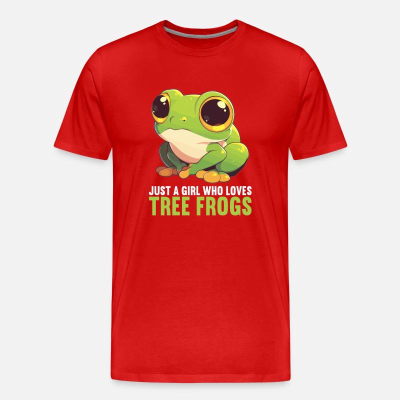 Tree Frog Baumfrösche Baumfrosch - Männer Premium Bio T-Shirt - Rot
