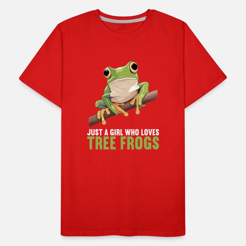 Rainette Baumfrösche Baumfrosch T-shirt bio Premium Homme
