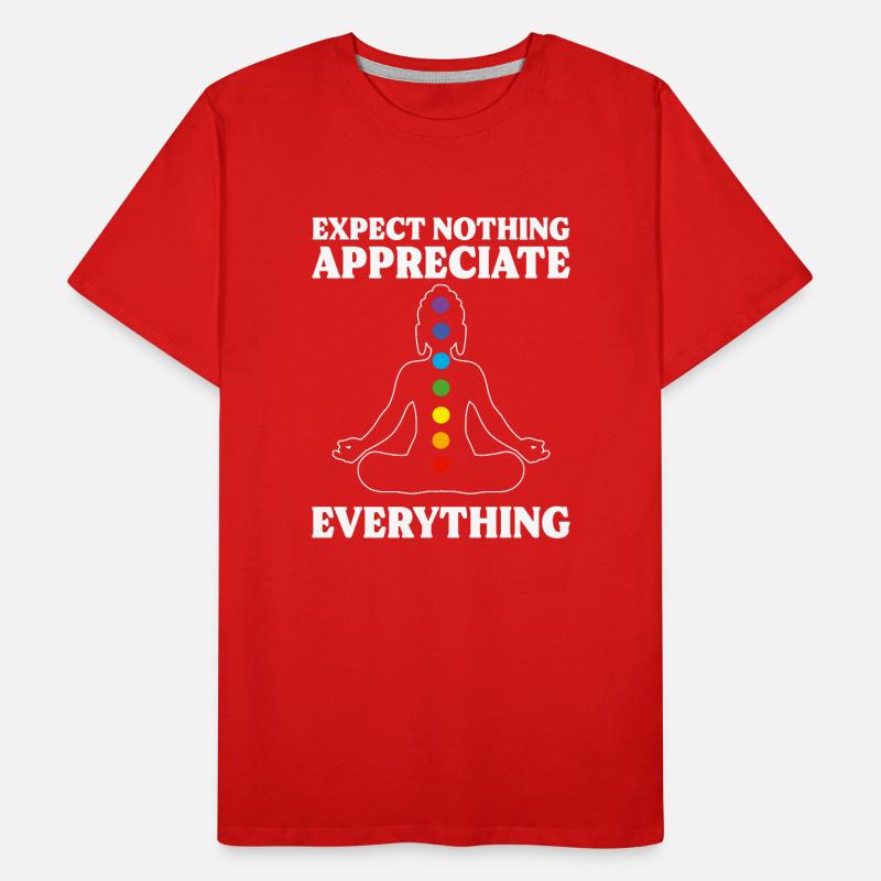 Expect Nothing Appreciate Everything Coach Männer Premium Bio T-Shirt