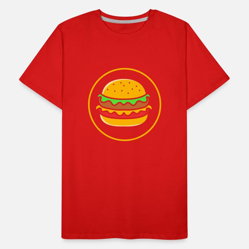 Cheeseburger T-shirt bio Premium Homme