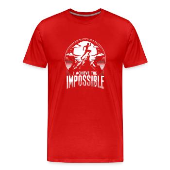 Ultra Running Ultramarathon Runner Marathoner - Männer Premium Bio T-Shirt - Rot - Vorne - Damien (186cm)