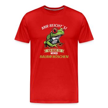 Rainette Baumfrösche Baumfrosch - T-shirt bio Premium Homme - rouge - Devant - Damien (186cm)
