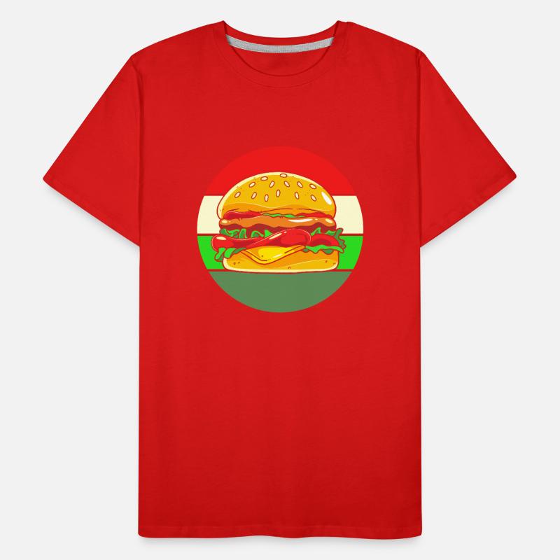 Cheeseburger T-shirt bio Premium Homme