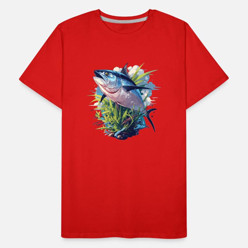 Thon Thunfische Thunfisch T-shirt bio Premium Homme