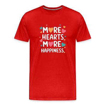 Communauté polyamoureuse Parentalité polyamoureuse - T-shirt bio Premium Homme - rouge - Devant - Damien (186cm)
