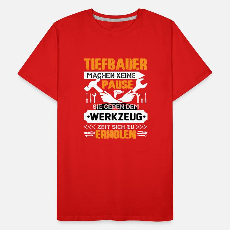 Civil engineers don't take a break Men's Premium Organic T-Shirt