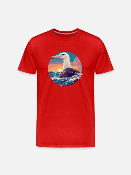 Albatross Albatrosse Albatros - Herre Premium T-shirt økologisk - rød