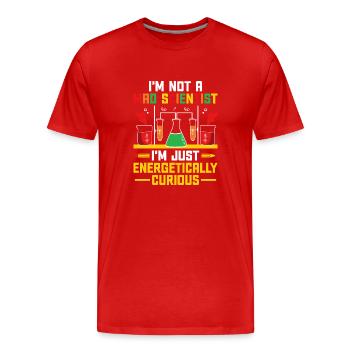 Naturwissenschaftliches Lehramt Lehramt Biologie Chemie P - Männer Premium Bio T-Shirt - Rot - Vorne - Damien (186cm)