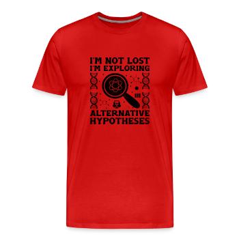 Naturwissenschaftliches Lehramt Lehramt Biologie Chemie P - Männer Premium Bio T-Shirt - Rot - Vorne - Damien (186cm)