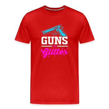 Sexe Révéler Babyshower - T-shirt bio Premium Homme - rouge - Devant - Damien (186cm)